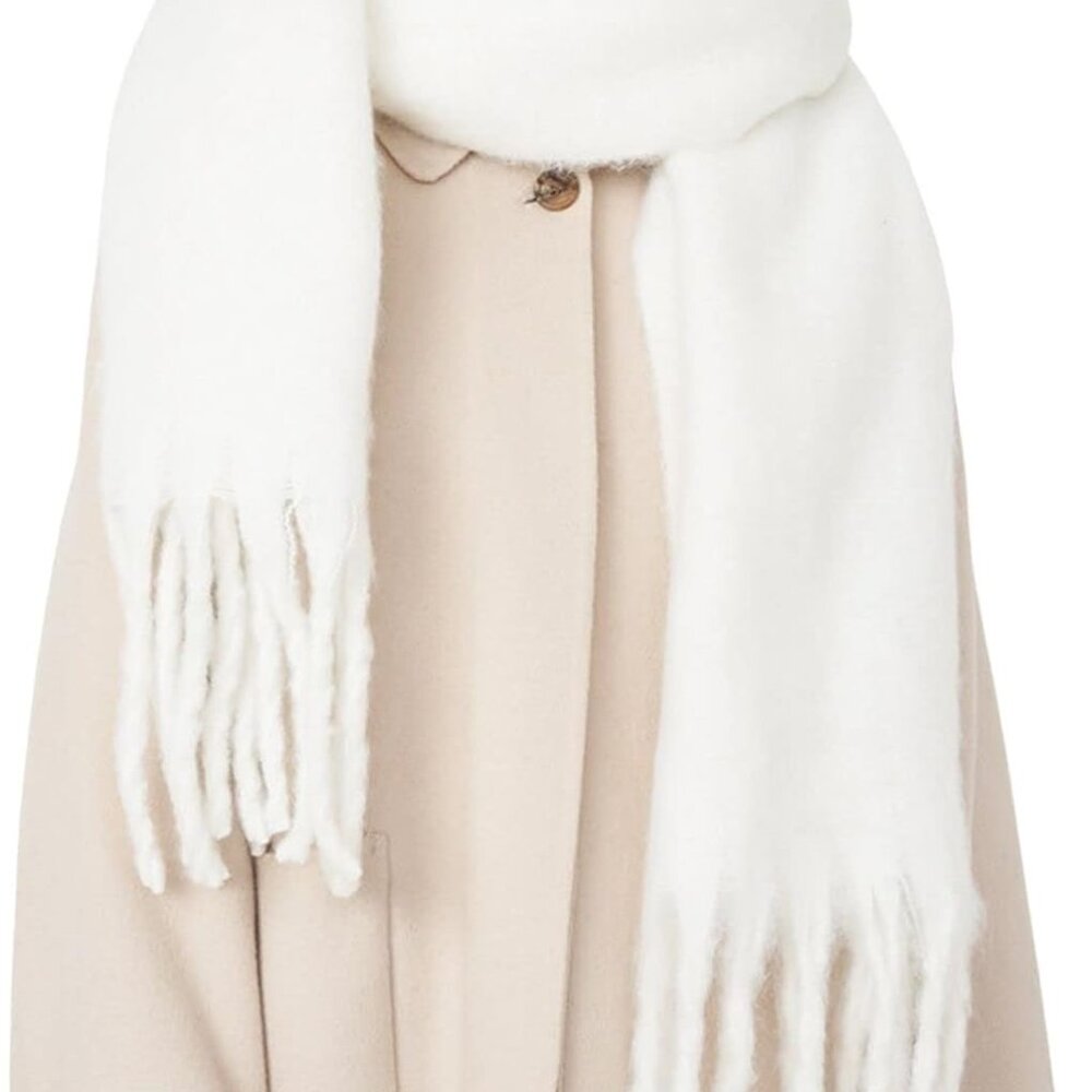 Big Scarf Coloured Oversized Tassel Soft Fall Winter Thick Scarf Warm Shawl Wome